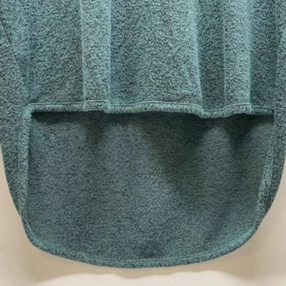 Express Ladies XS 3/4 Sleeve Rayon Blend Tunic Heathered Forest Green Soft Knit - Picture 6 of 11